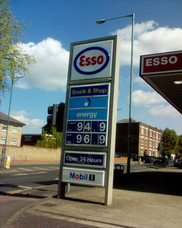 petrol sign